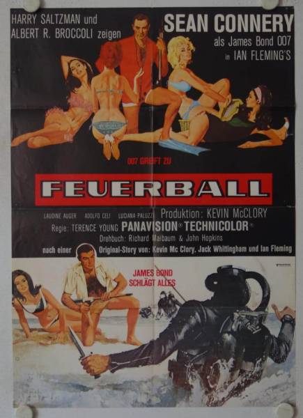 Thunderball re-release german movie poster